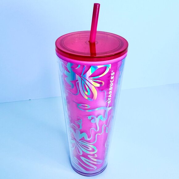 Starbucks 24 oz Cold Cup Tumbler Color Changing Barbie Pink‎ - Picture 2 of 2